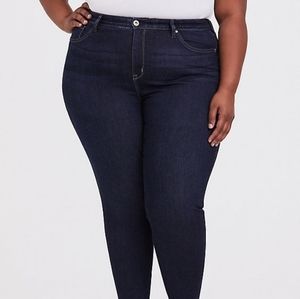 Sky High Skinny Jean Vintage Stretch Dark Wash